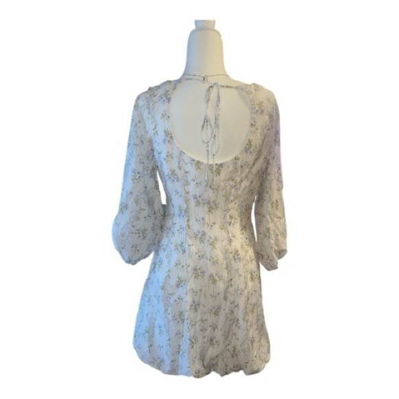 Brock Collection X H&M Floral Print Lyocell Mini Dress Size M Bubble Hem PA1 - Picture 3 of 6